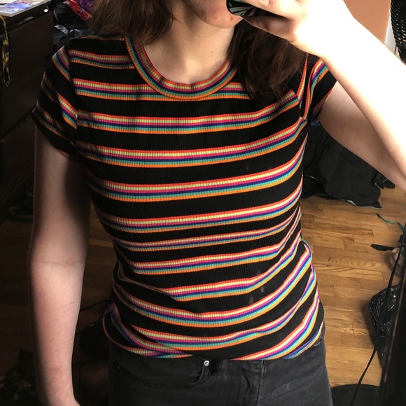 Rue21 Striped Tee - Picture 3 of 4